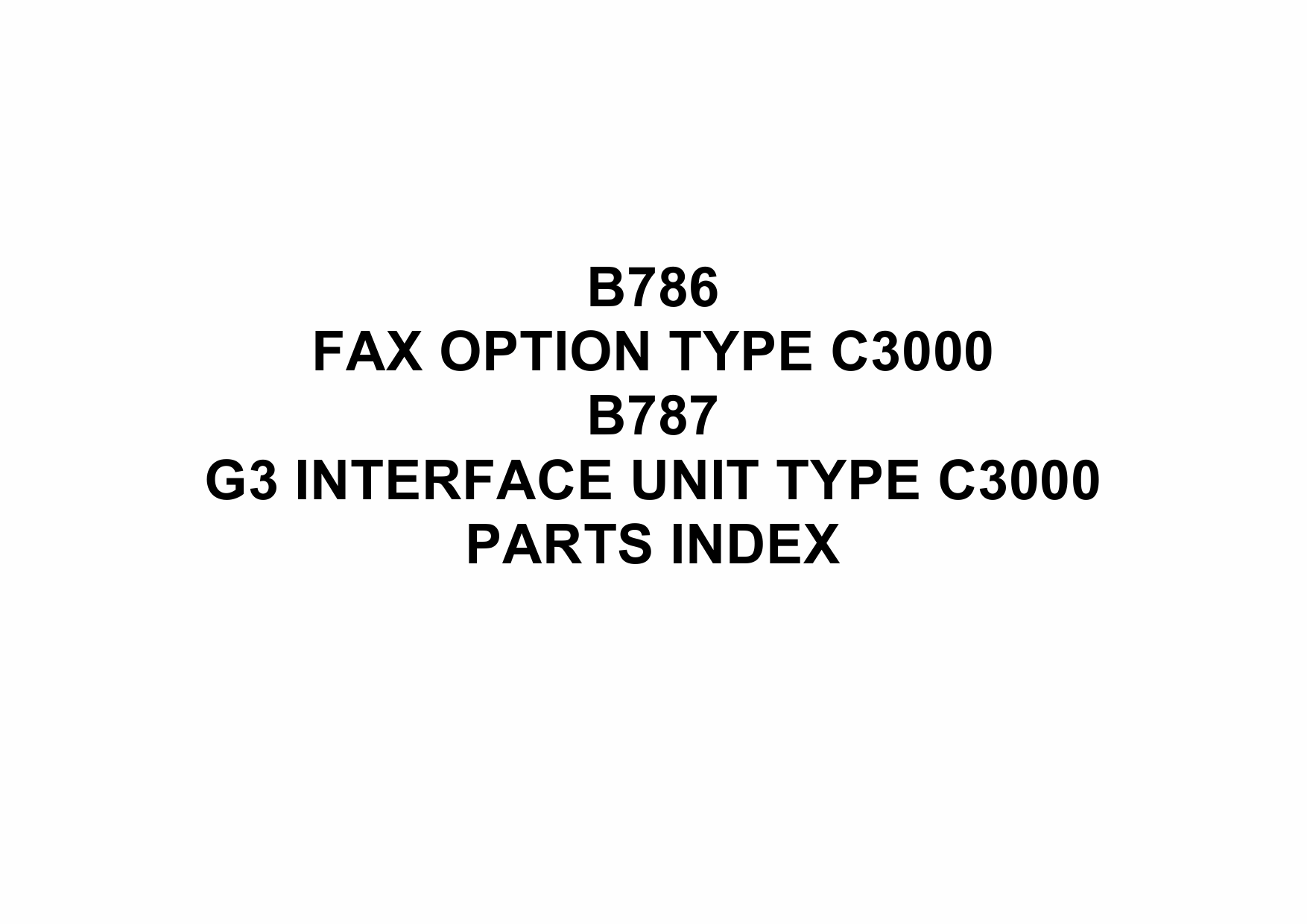 RICOH Options B786 B787 FAX-OPTION-TYPE-C3000 Parts Catalog PDF download-5